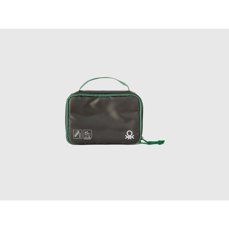 Miliary Green Travel Toiletry Bag with Hook