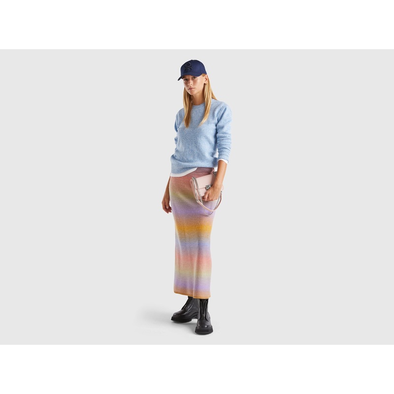 Multicolor Knit Skirt