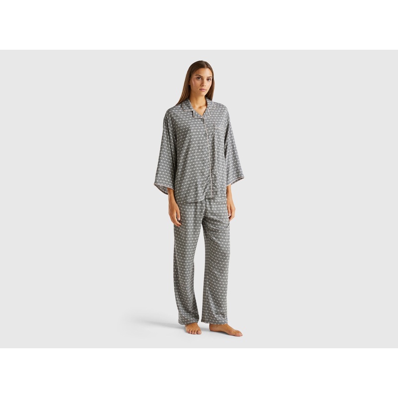 Patterned Pyjamas in Pure Viscose