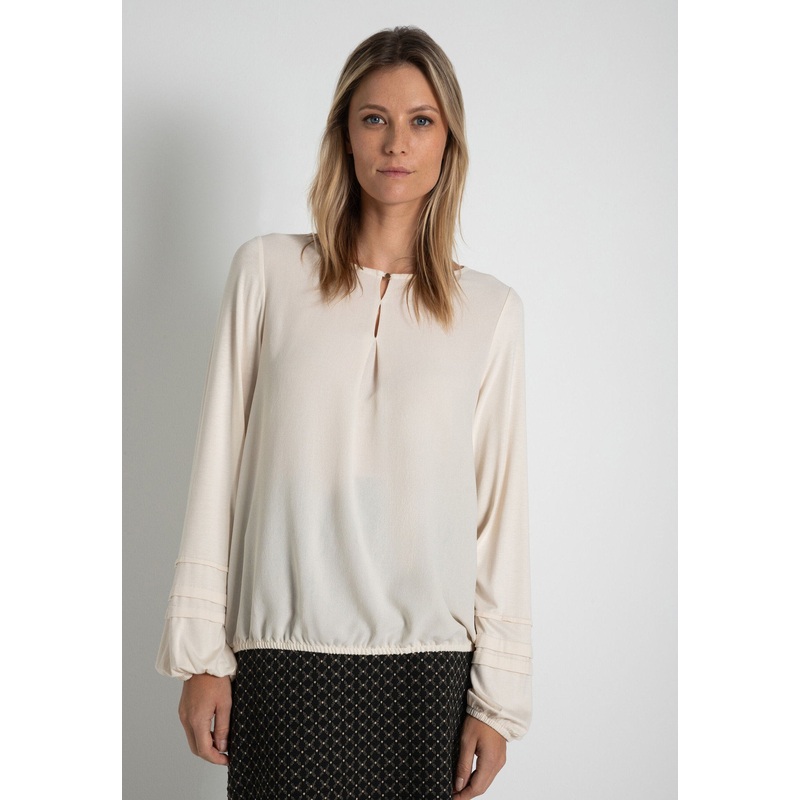 Powder Cream Blouse Shirt