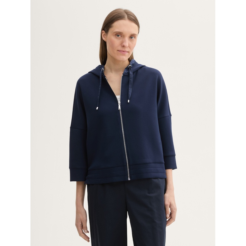 7/8-Sleeved Sweat Jacket