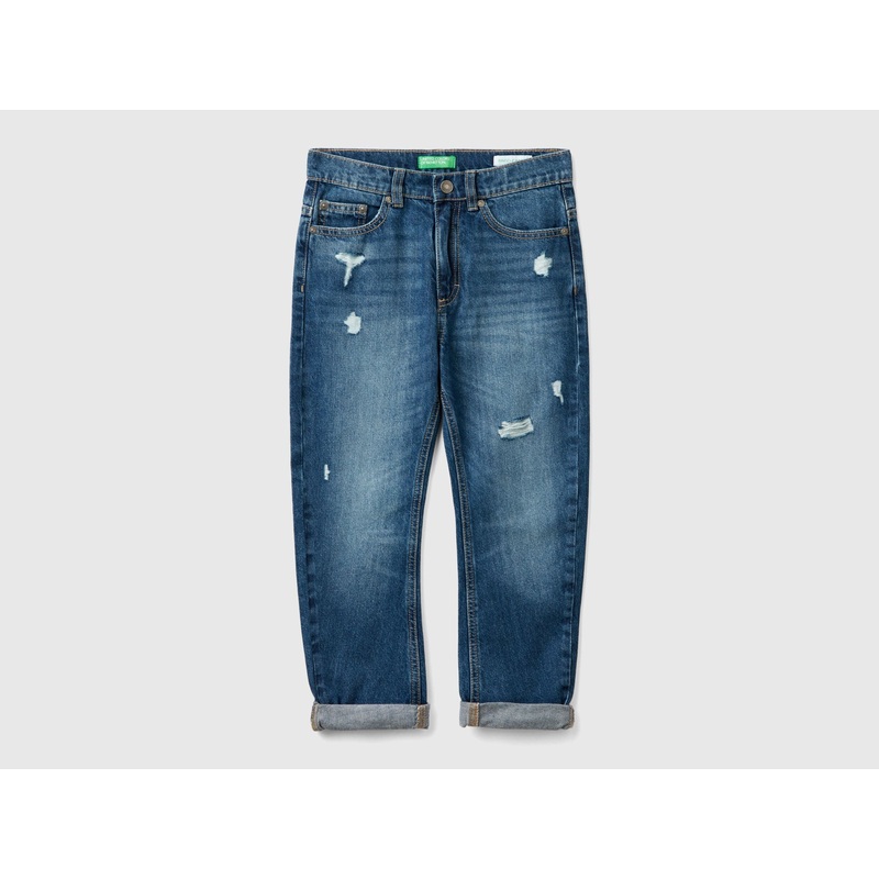 Carrot Fit Jeans with Tears