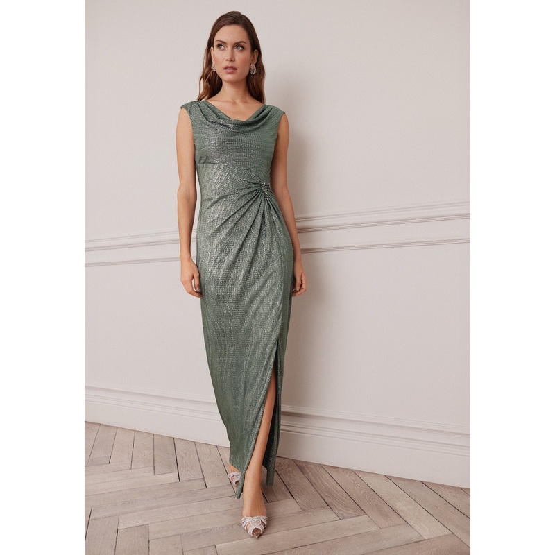 Evening Dress in Glitter Look