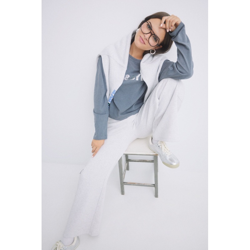 Glare Pants Gray Plush