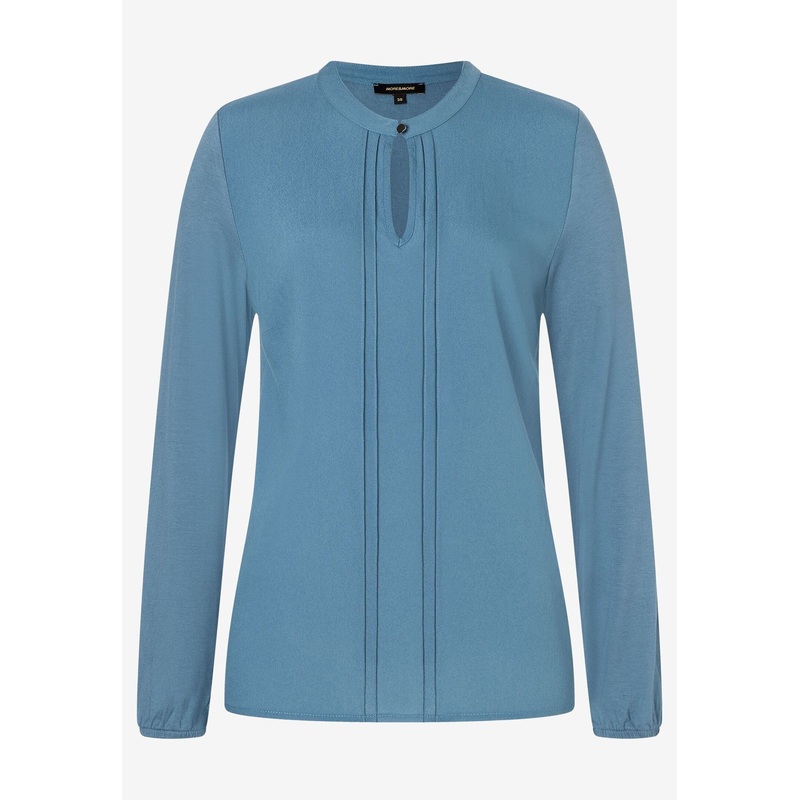 Gray Blue Blouse Shirt