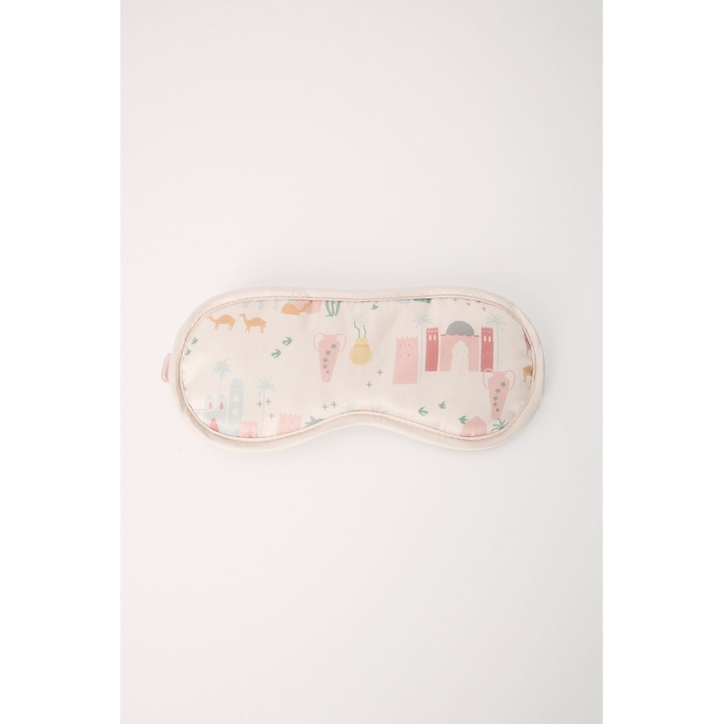 Ivory Satin Sleeping Mask