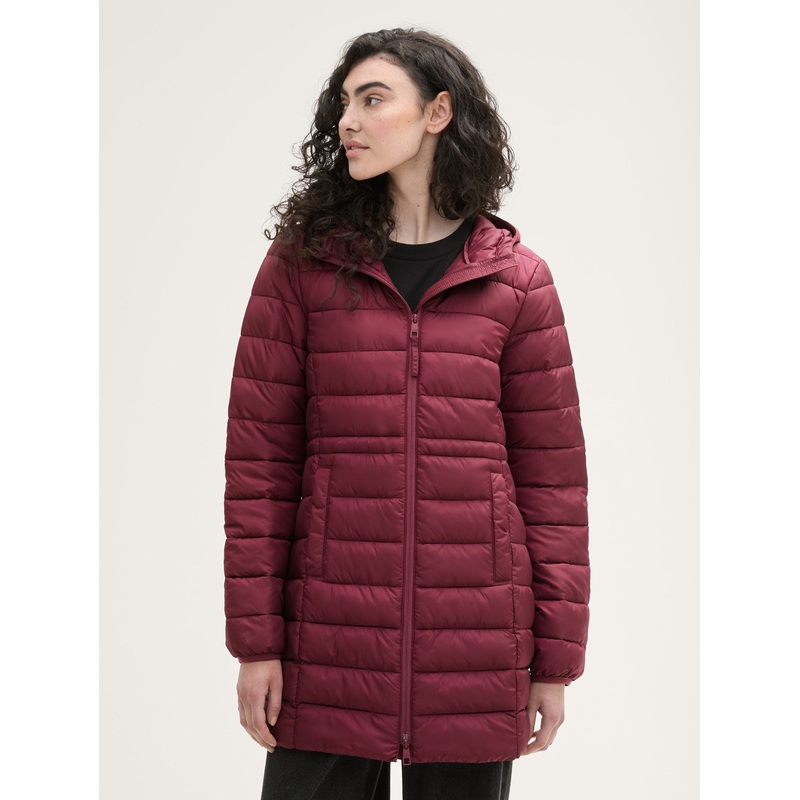 Lightweight Quilted Coat with A Hood