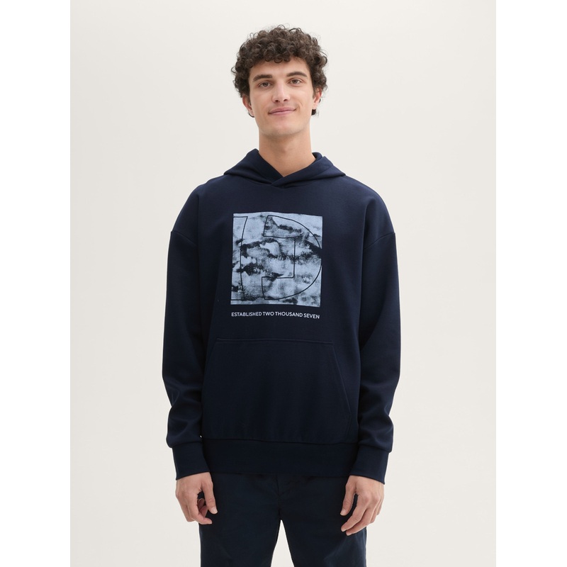 Relaxed Hoodie with A Print