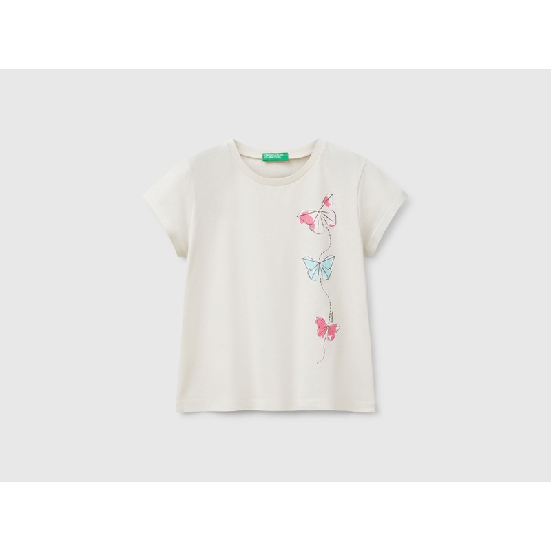 T-Shirt in Cotton with Glitter