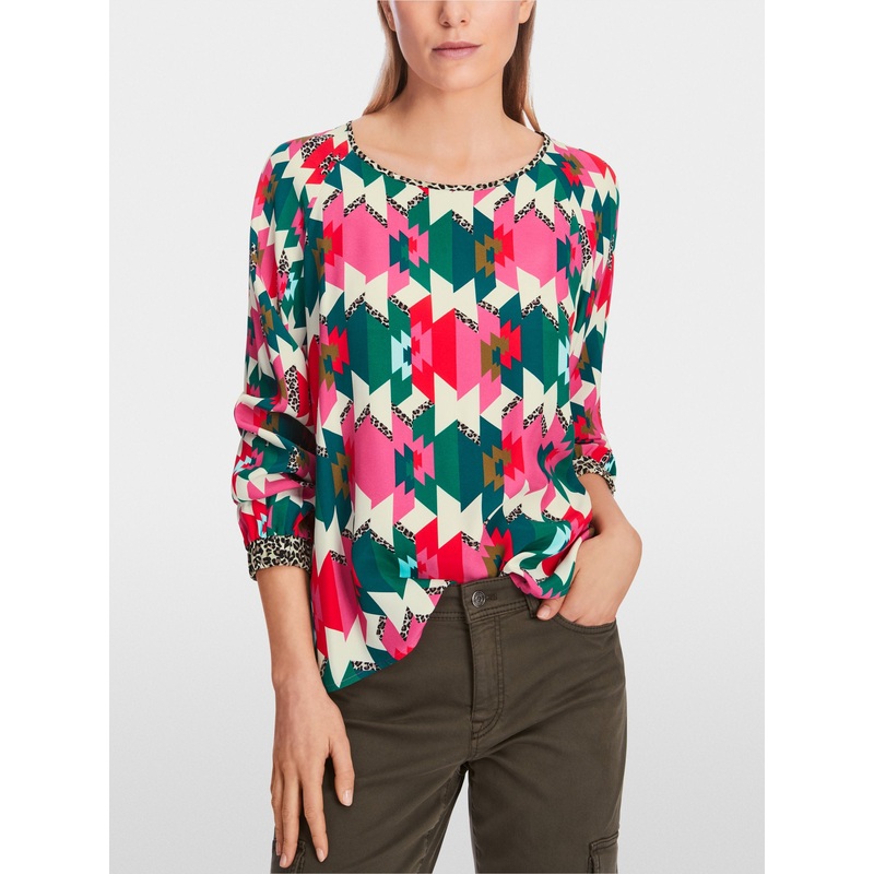 Viscose Blouse with Raglan