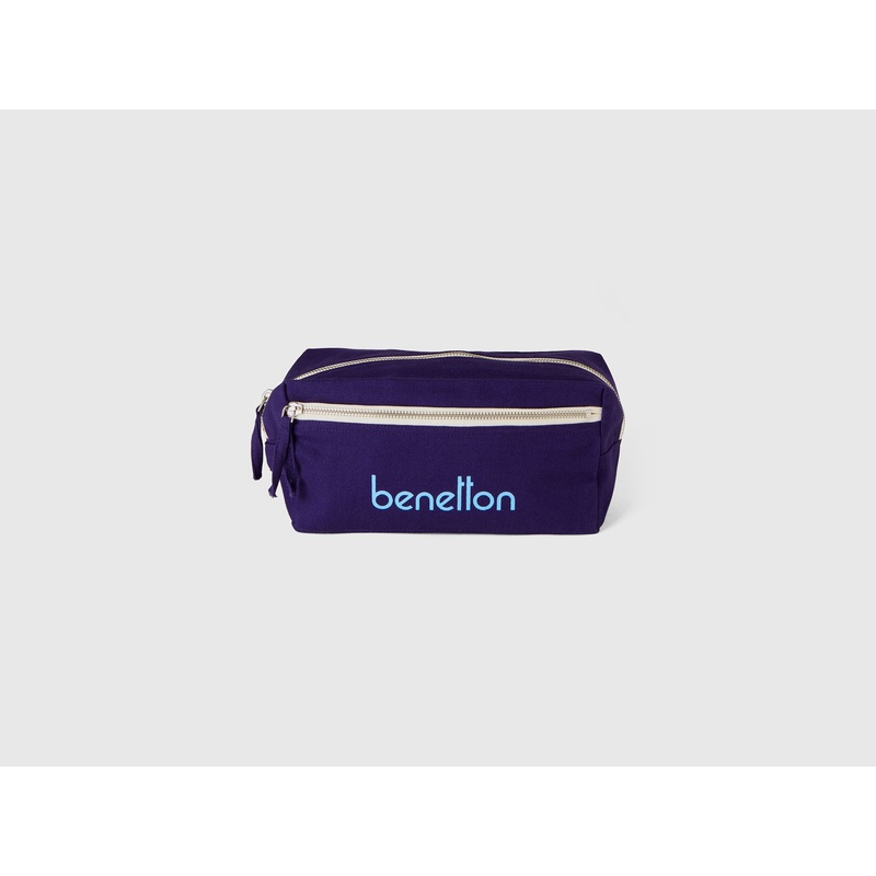 Blue Beauty Case in Pure Cotton