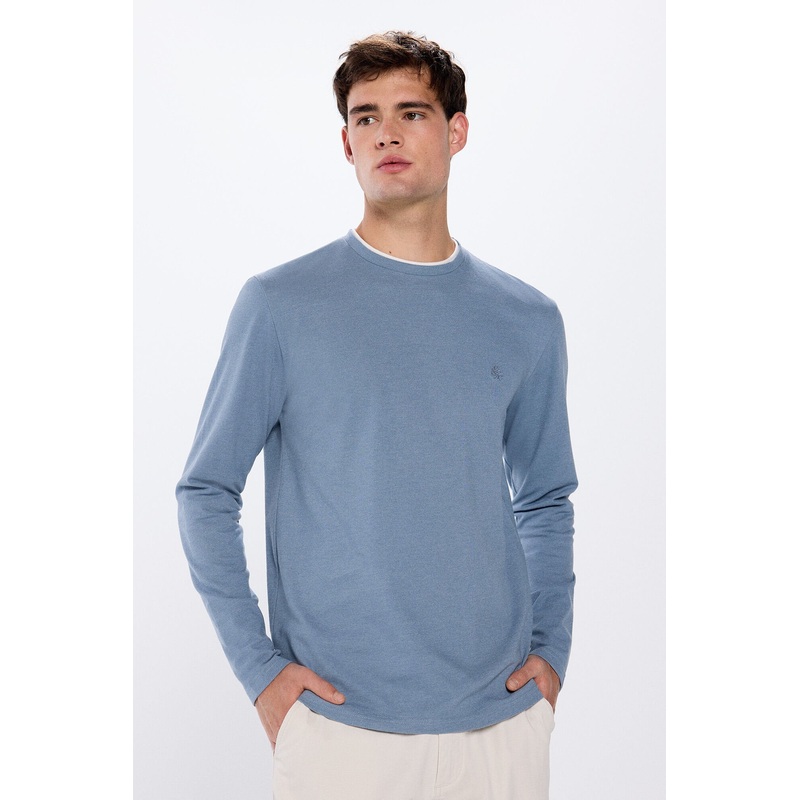 Double Piqu Long Sleeve T-Shirt
