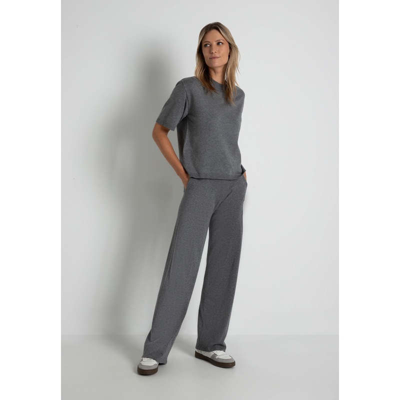 Gray Knitting Trousers