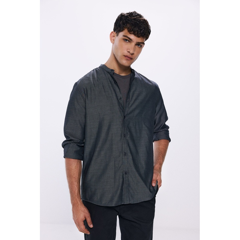 Long Sleeve Bicolour Shirt