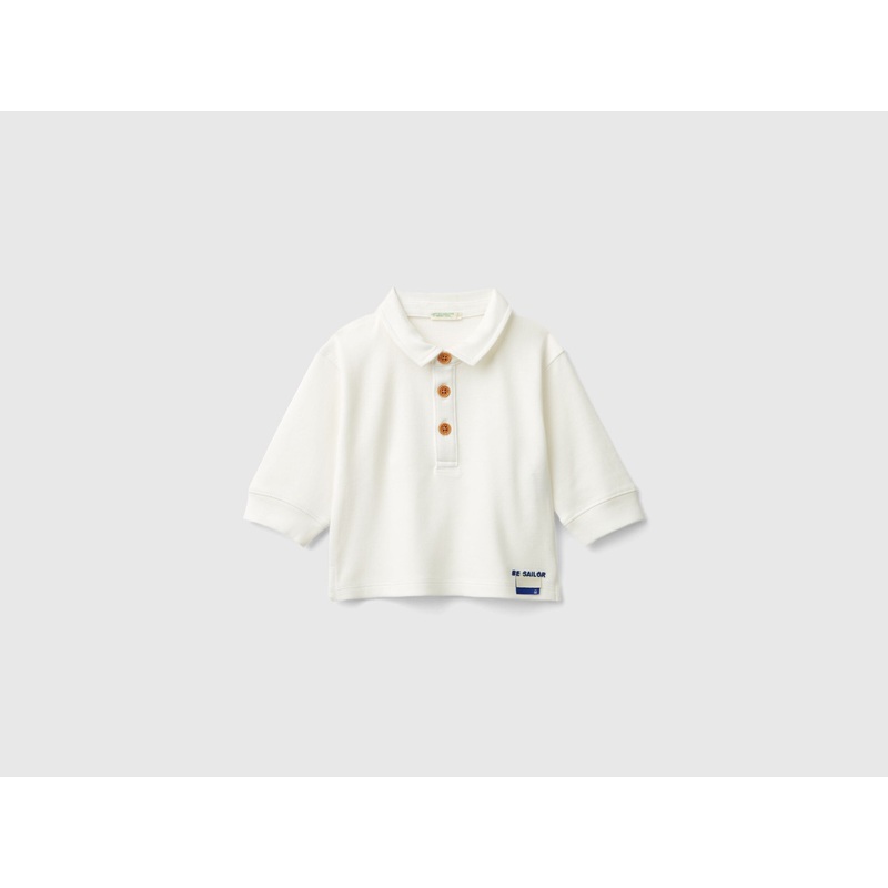 Polo with Patch on The Back