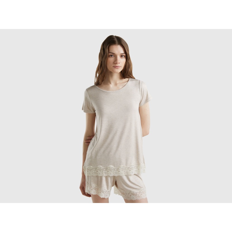Short Sleeve T-Shirts with Lace
