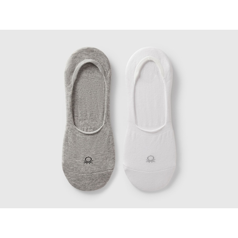 Two Pairs of Solid Color Ankle Socks
