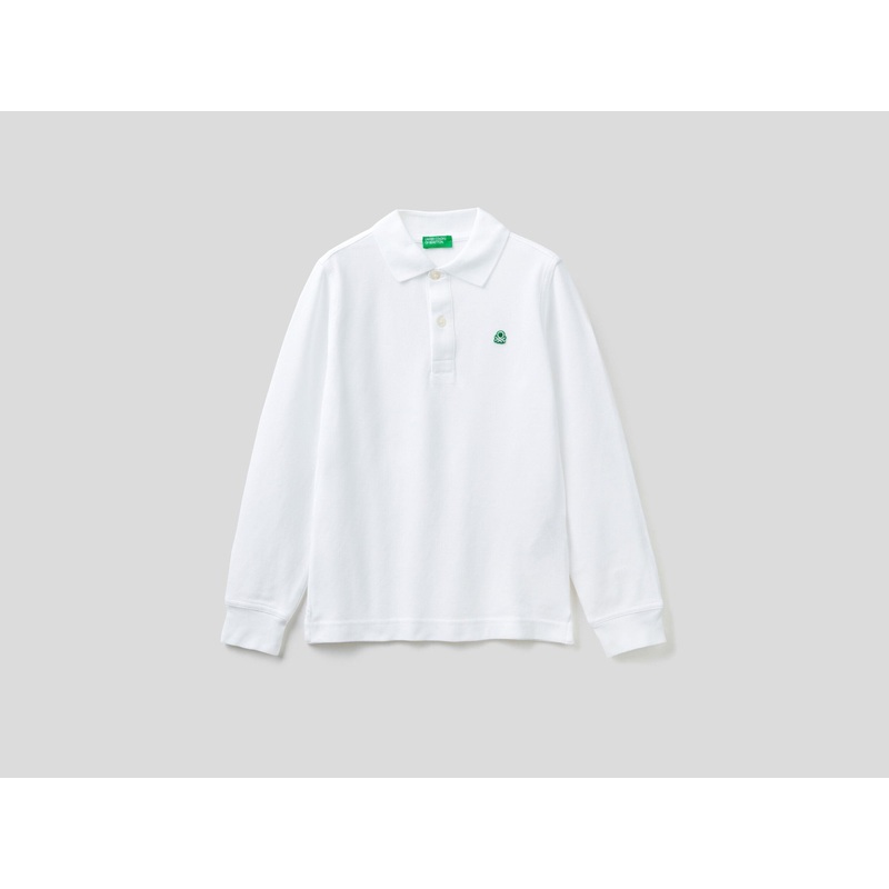 100% Organic Cotton Long Sleeve Polo