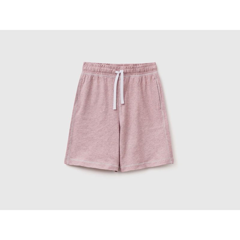 Bermuda Knitted Shorts In Marl Jersey