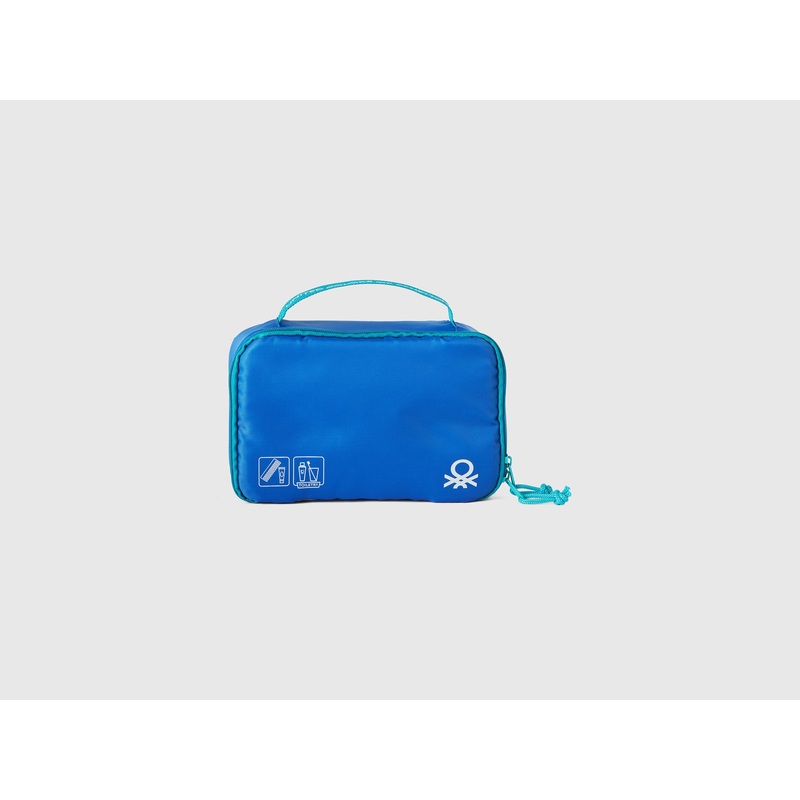Blue Travel Toiletry Bag with Hook