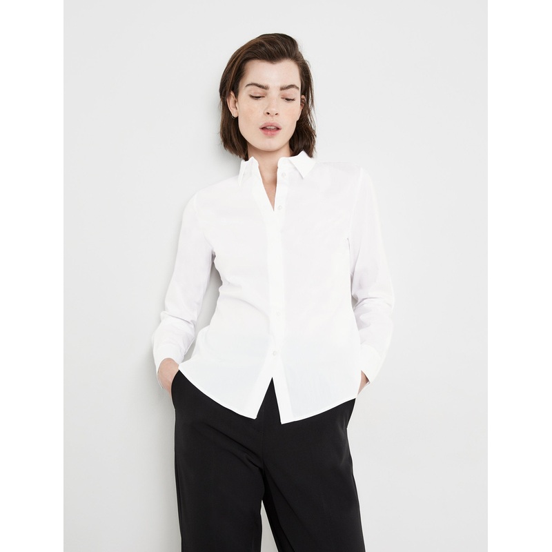 Classic Shirt Blouse in Stretch Cotton