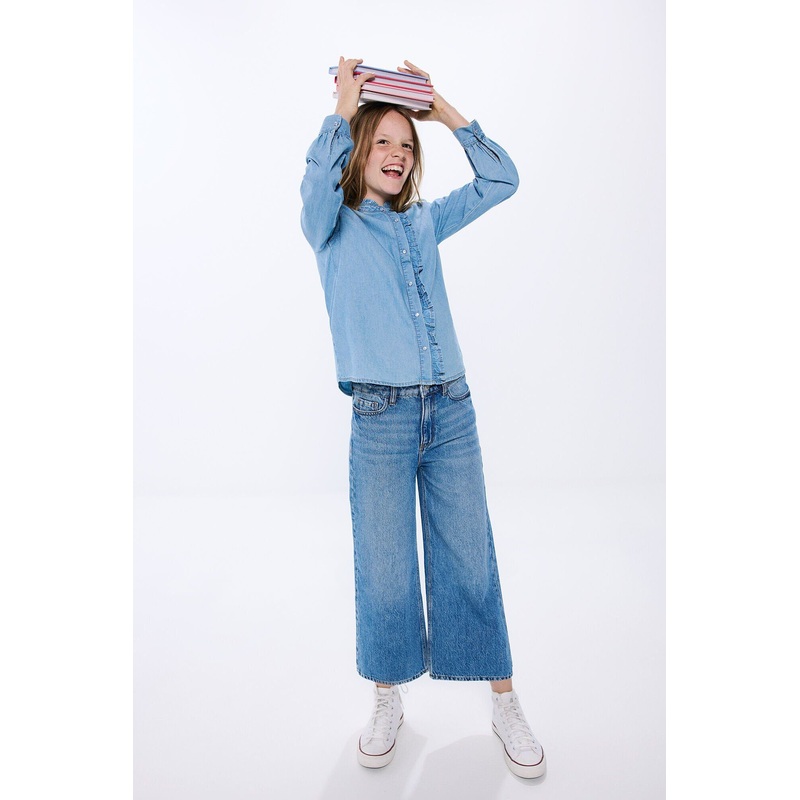 Denim Culotte Girl