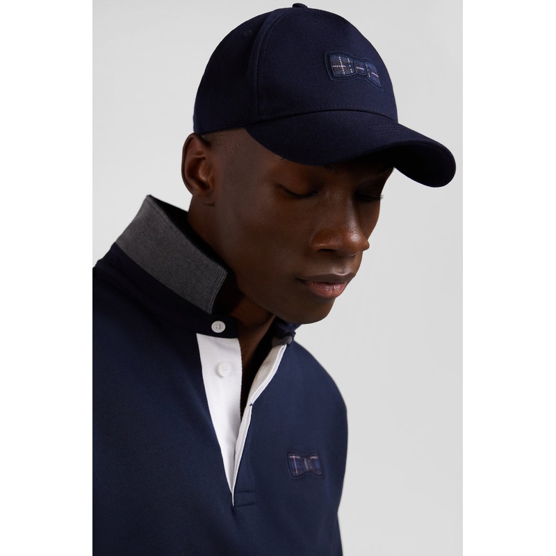 Navy Blue Cap with Bow Tie Emblem