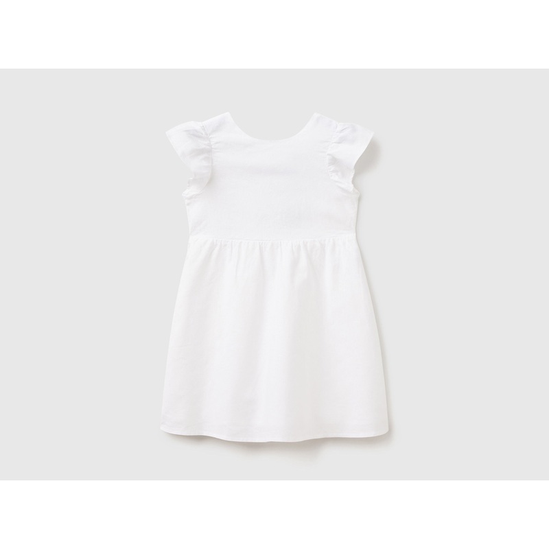 Short Dress In Linen Blend