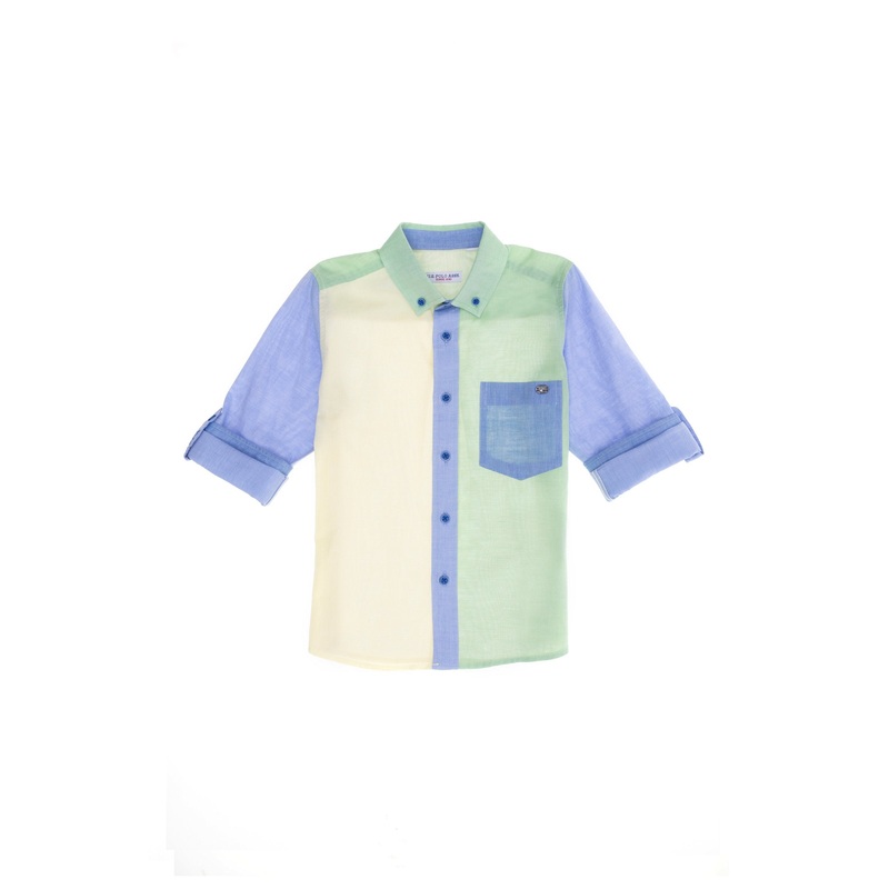 Short Sleeve Color Block Shirt