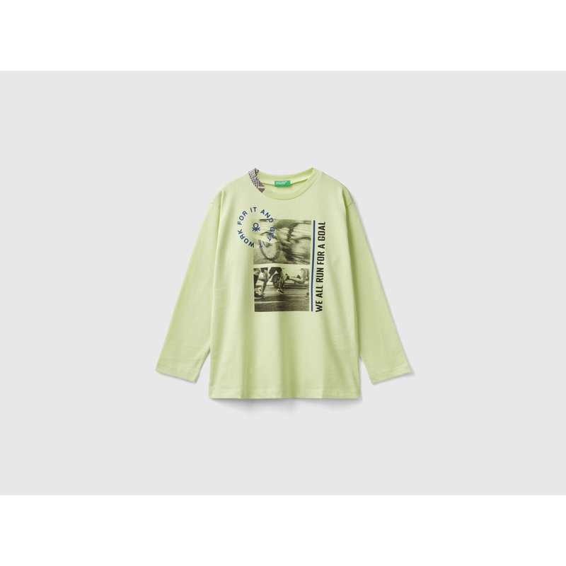 T-Shirt with Photographic Print in Organic Cotton