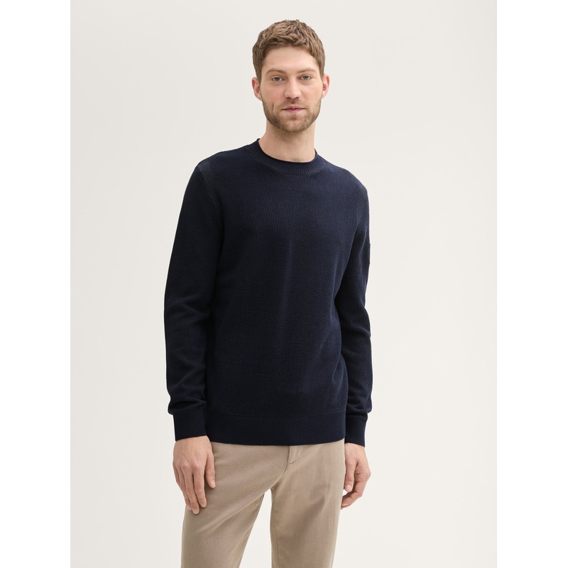 Textured Knitted Sweater