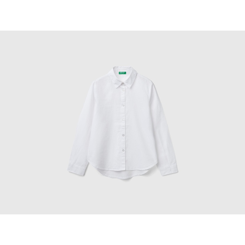 White Shirt in Pure Cotton