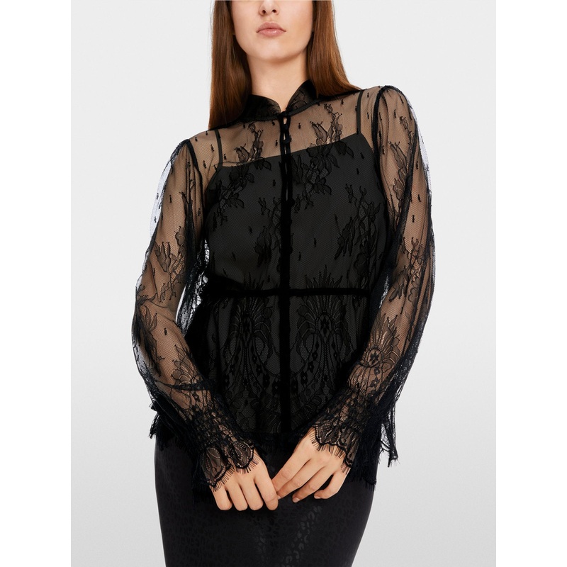 Blouse Made From Voile Lace