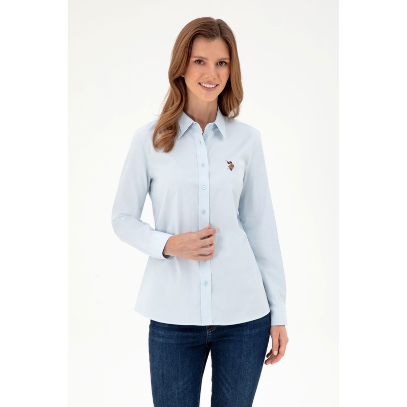Blue Woven Shirt Button Down