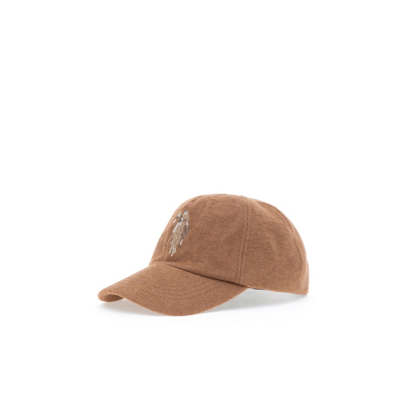 Brown Baseball Cap with Logo