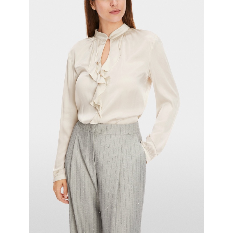Elegant Blouse with Flounce