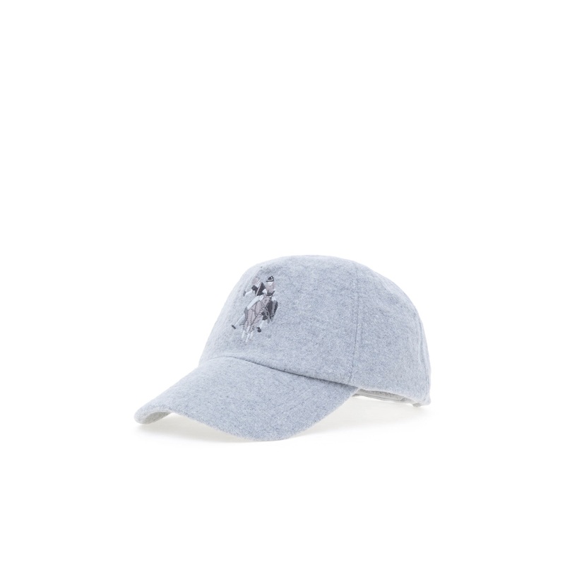 Grey Baseball Cap with Logo
