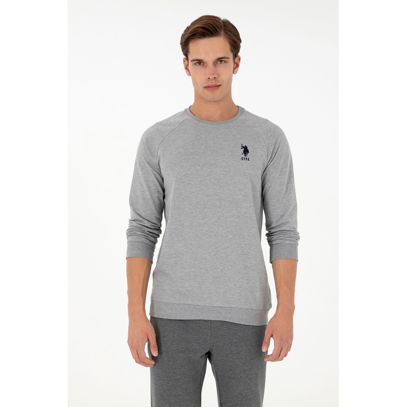 Grey Sweatshirt with Logo