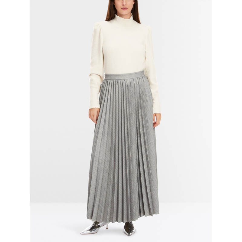 Maxi Skirt with Pleats and Glitter