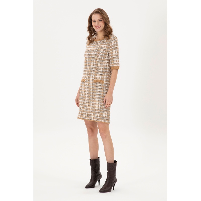 Multi-Color Patterned Short Dress