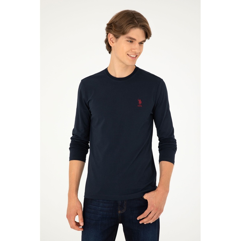 Navy Blue Round Neck T-Shirt