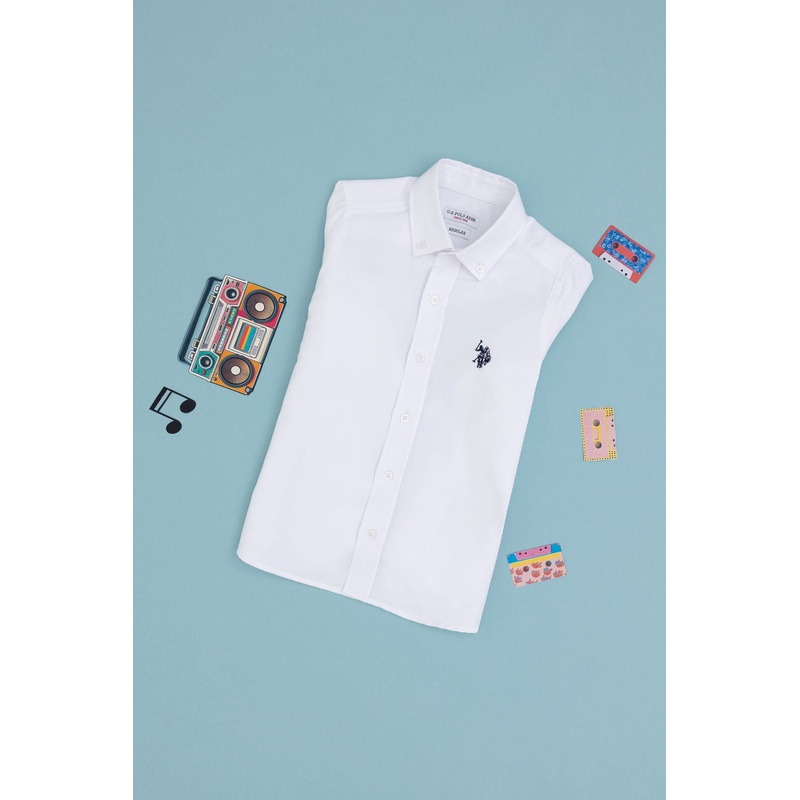 White Woven Shirt