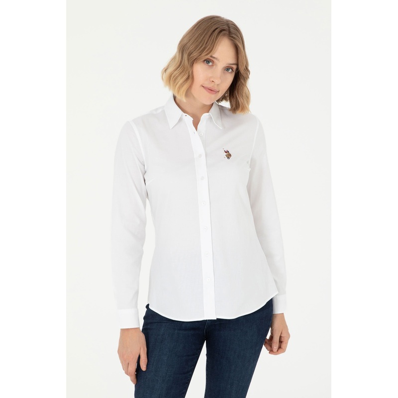 White Woven Shirt Button Down