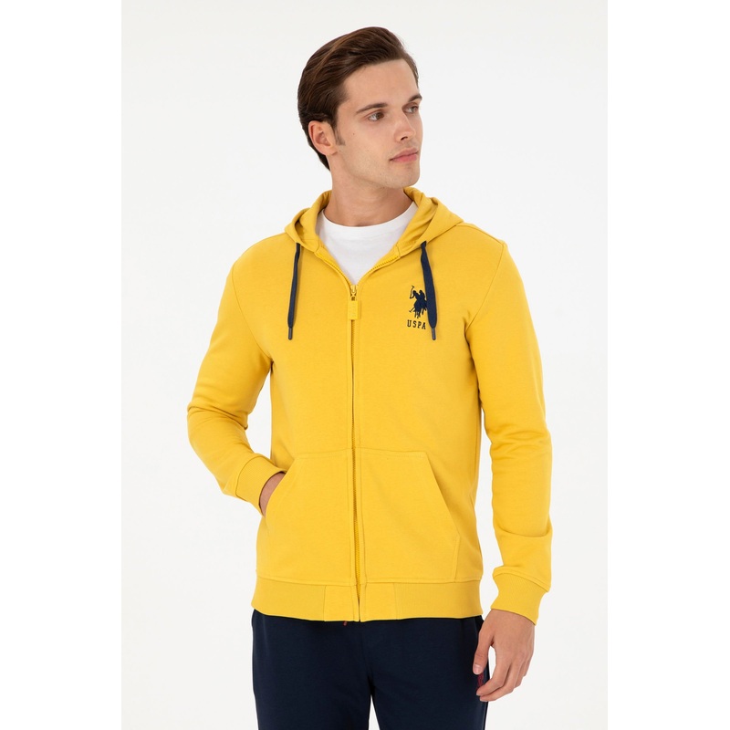 Yellow Zip Up Hoodie