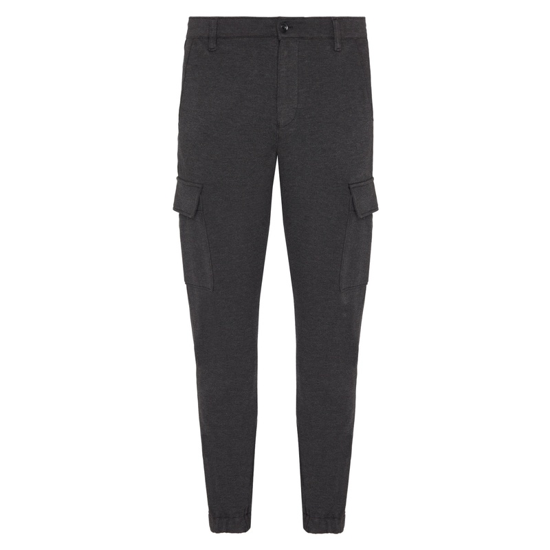 Cargo Chino Double Knit Grey Melange