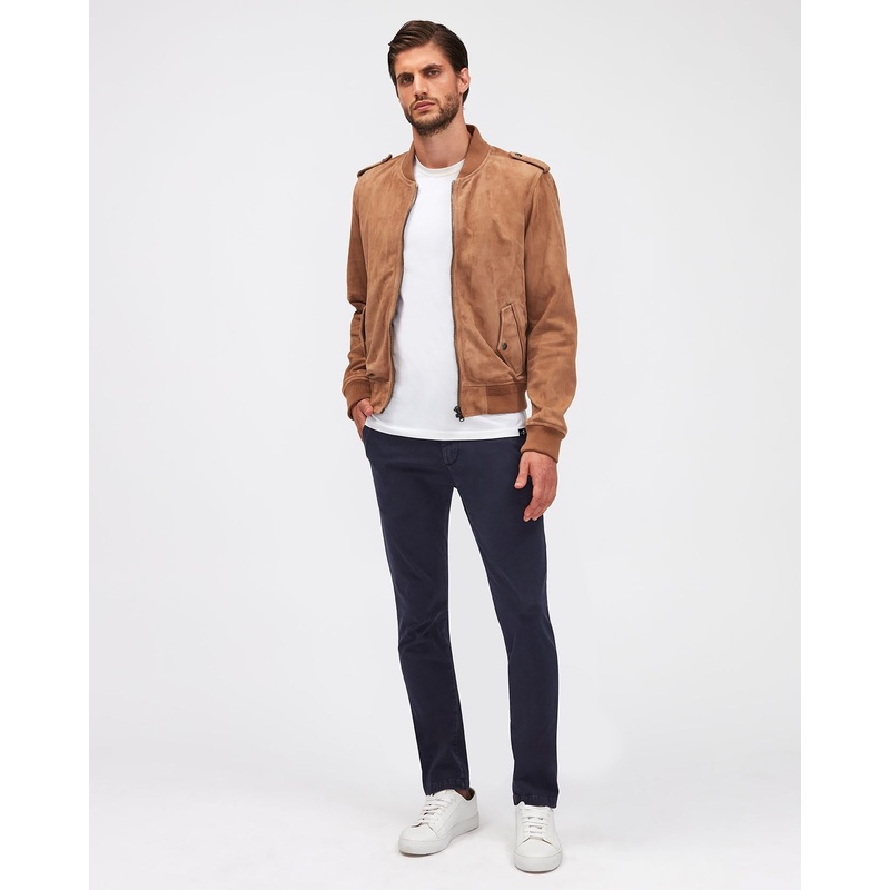 Dark Blue SLIMMY CHINO TAP. Luxe Per. Sateen Vin. Light Army
