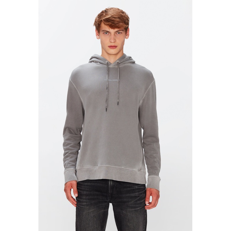 Hoodie Mineral Dye Grey