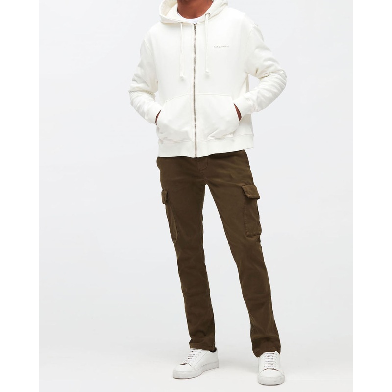 Kaki Slimmy Tap. Cargo Chino Luxe Per. Sateen Army