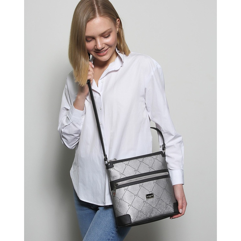 Light Grey Messenger Bag