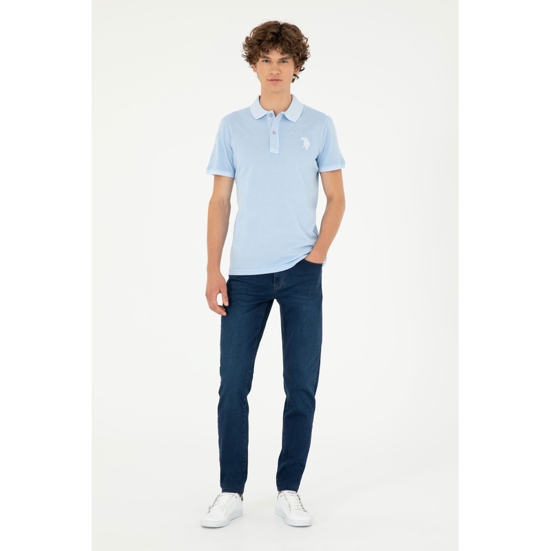 Mid Blue Denim Trousers